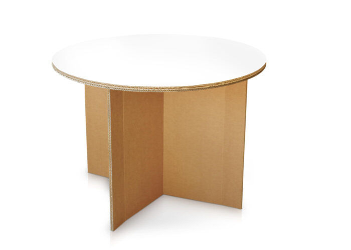 Tavolo in cartone per eventi e fiere