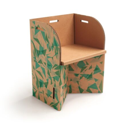 Sedia a pozzetto in cartone per eventi personalizzabile 'Làtola'