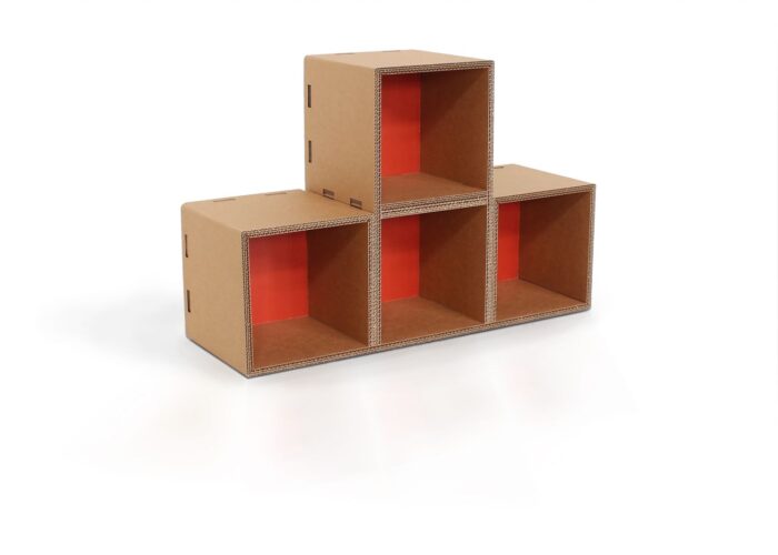 Arredo in cartone - Libreria componibile ecologica "Lifi"