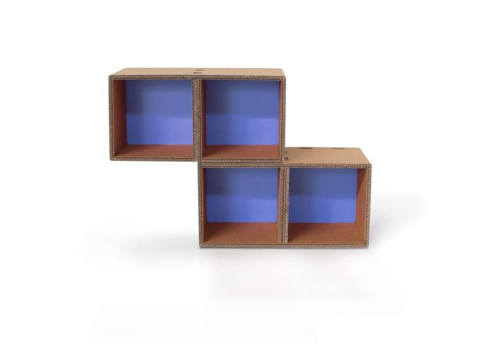 Lifi Zd libreria tetris in cartone