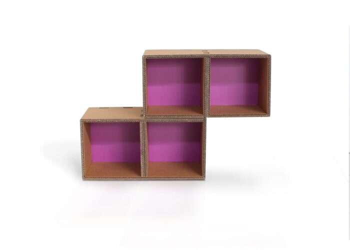 Lifi Zs libreria tetris in cartone