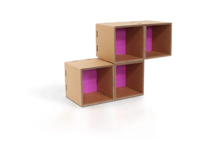 Lifi Zs libreria tetris in cartone