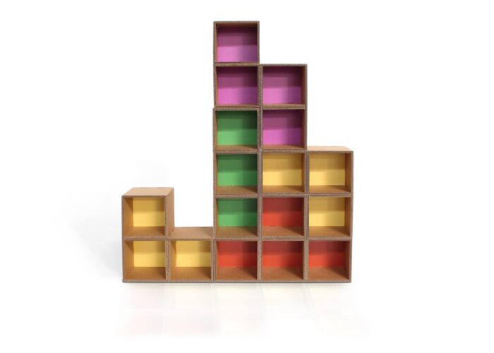 Lifi libreria in cartone composizione