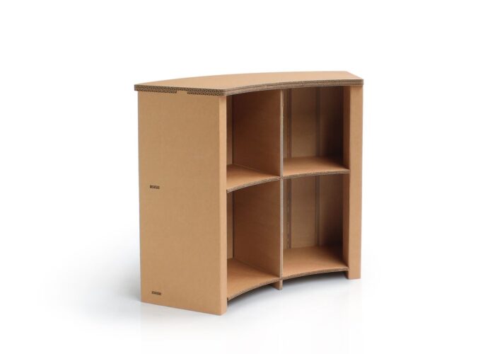 Arredo in cartone - reception ecologica in cartone per fiere e stand "Losa"