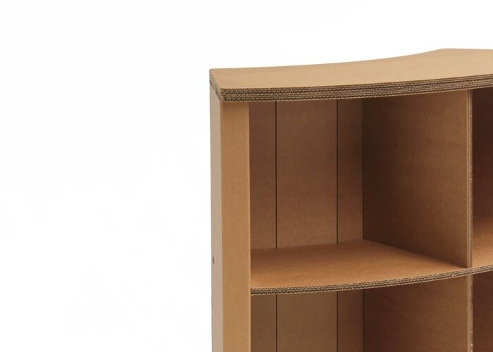 Arredo in cartone - reception ecologica in cartone per fiere e stand "Losa"