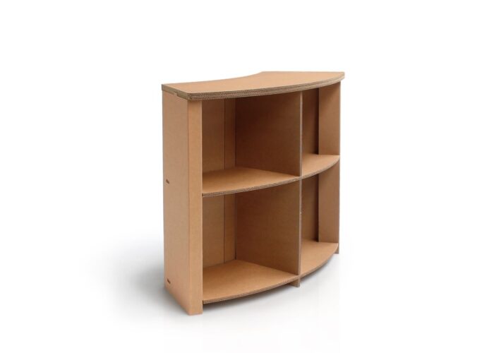 Arredo in cartone - reception ecologica in cartone per fiere e stand "Losa"