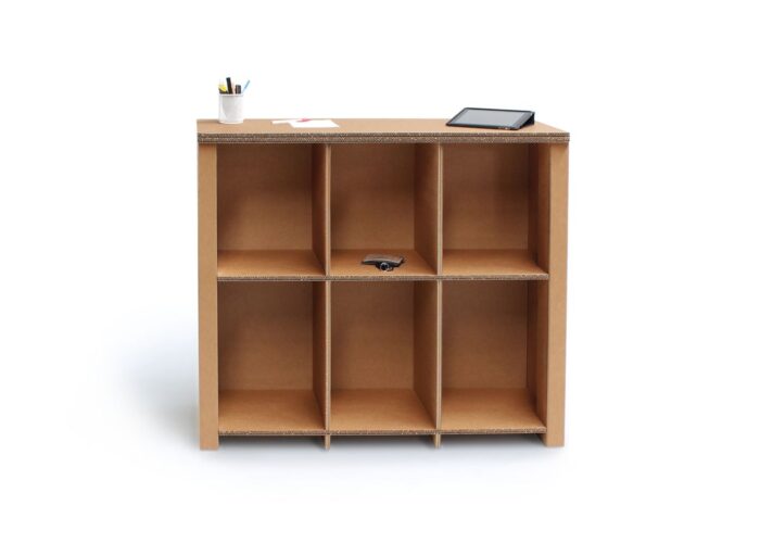 Arredo in cartone - reception ecologica in cartone per fiere e stand "Losa"