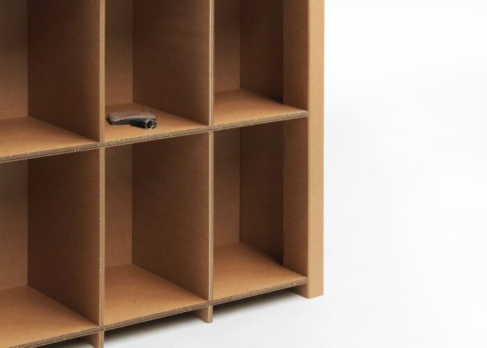 Arredo in cartone - reception ecologica in cartone per fiere e stand "Losa"