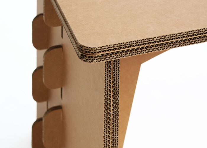 Arredo in cartone - Scrivania per ufficio in cartone "Lys"