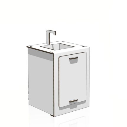 Home staging in cartone - Modulo Lavandino Cucina Classica Home Staging