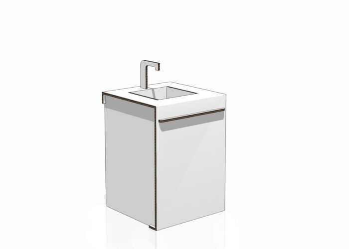 Home staging in cartone - Modulo Lavandino Cucina Moderna Home Staging