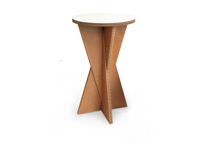 Tavolino alto incrociato in cartone 'Ortles Plus'