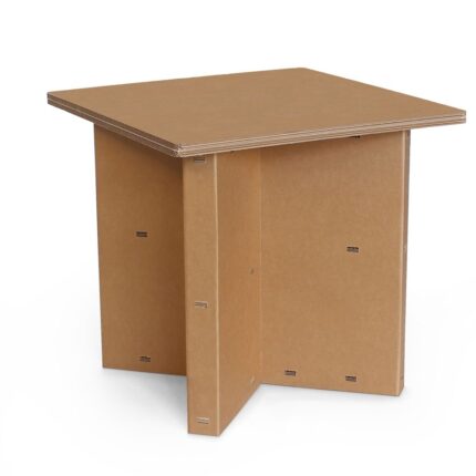 Tavolino quadrato con piano in cartone 'Otro 80 C'