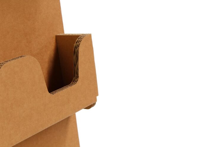 Espositori in cartone - Espositore porta brochure in cartone "Pioda"