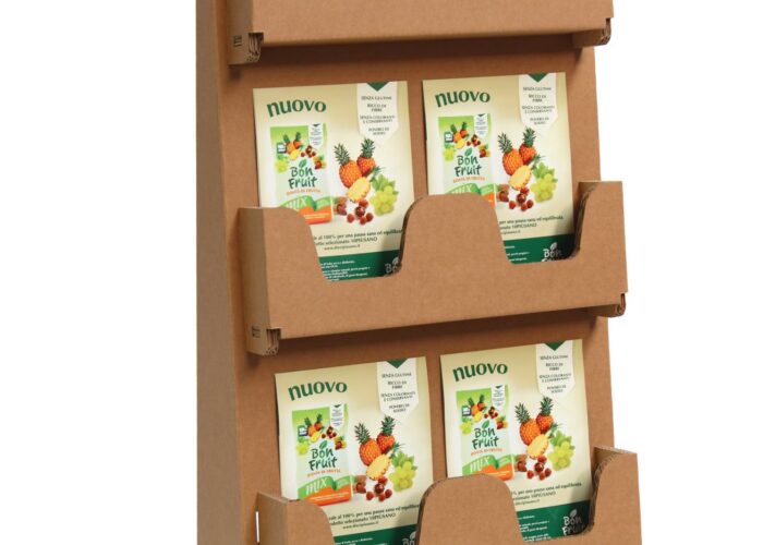 Espositori in cartone - Espositore porta brochure in cartone "Pioda"