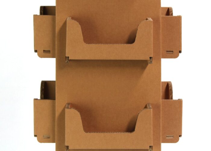 Espositori in cartone - Espositore porta brochure in cartone "Pioda"