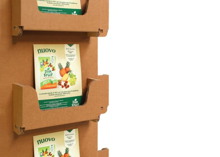 Espositori in cartone - Espositore porta brochure in cartone "Pioda"