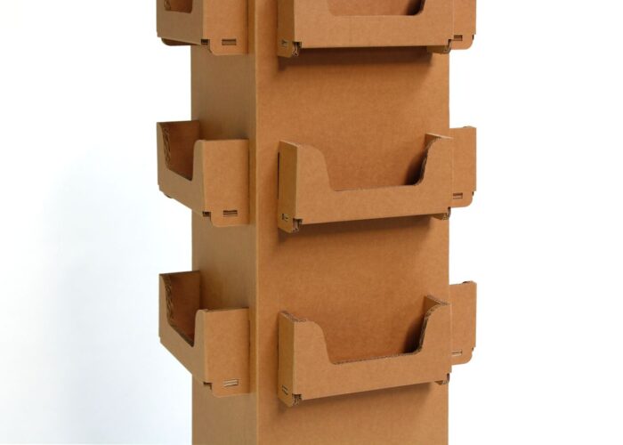 Espositori in cartone - Espositore porta brochure in cartone "Pioda"