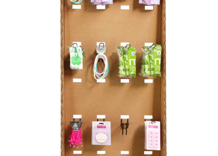 Espositore in cartone - Espositore a colonna in cartone "Plem"