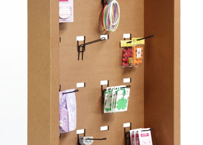 Espositore in cartone - Espositore a colonna in cartone "Plem"