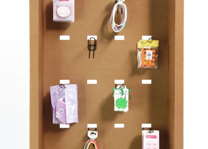 Espositore in cartone - Espositore a colonna in cartone "Plem"