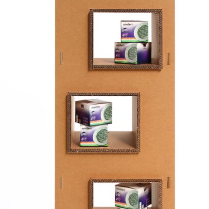 Espositore in cartone - Espositore a colonna in cartone "Porola"