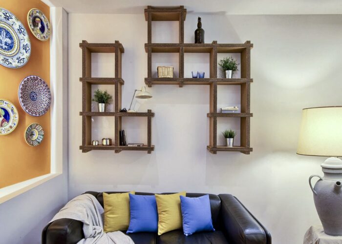 Arredo in cartone - Libreria ecologica in cartone "Sea"