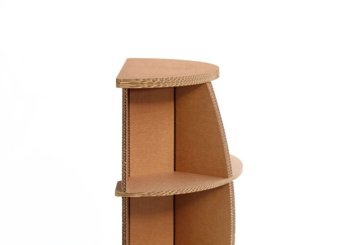 portabottiglie in cartone - espositore ecologico portabottiglie in cartone "Rebbio"