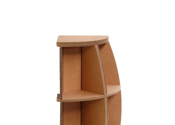 portabottiglie in cartone - espositore ecologico portabottiglie in cartone "Rebbio"