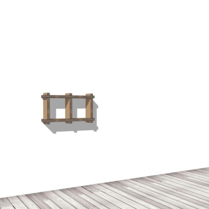 Arredo in cartone - Libreria ecologica a parete "Sea"