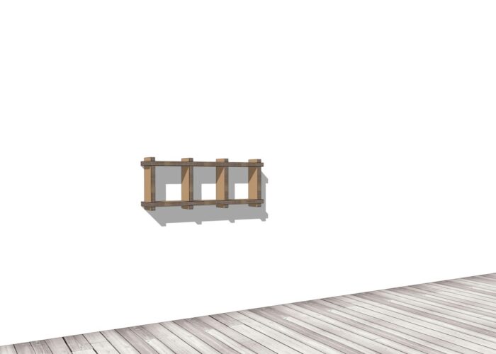 Arredo in cartone - Libreria ecologica a parete "Sea"