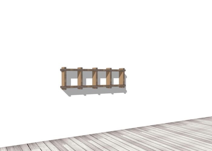 Arredo in cartone - Libreria ecologica a parete "Sea"