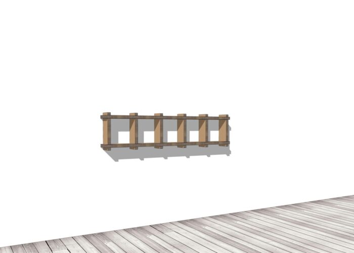 Arredo in cartone - Libreria ecologica a parete "Sea"