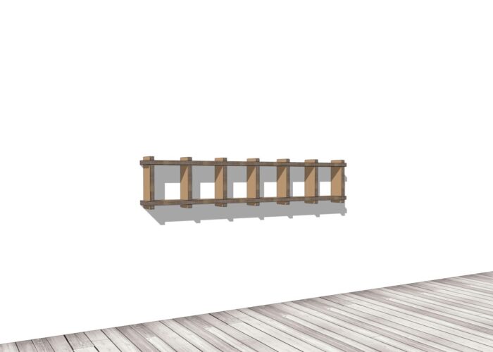 Arredo in cartone - Libreria ecologica a parete "Sea"