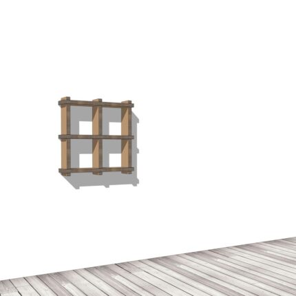 Arredo in cartone - Libreria ecologica a parete "Sea"