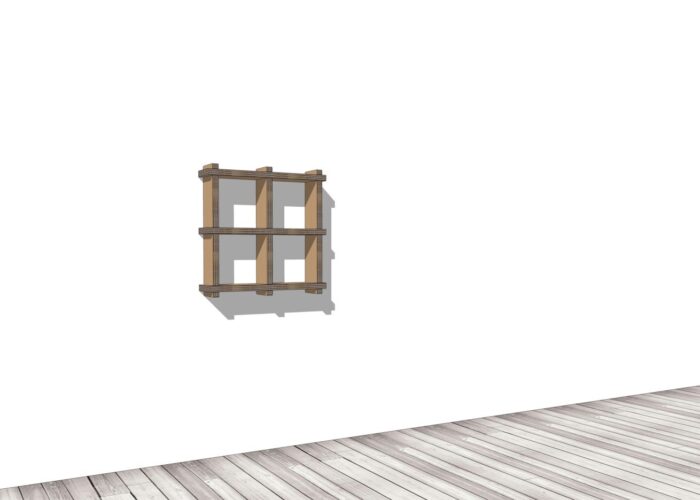 Arredo in cartone - Libreria ecologica a parete "Sea"