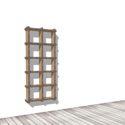 Arredo in cartone - Libreria ecologica a parete "Sea"