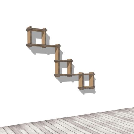 Modulo a Z per libreria modulare in cartone 'Sea Z1'