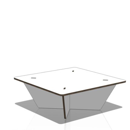 Home staging in cartone - Tavolino a Croce Zona Giorno Home Staging