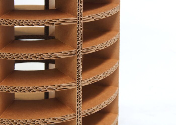 Arredo in cartone - Fioriera in cartone "Tessa"