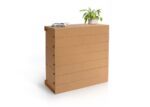 Arredo in cartone - reception ecologica in cartone per fiere e stand "Vago"