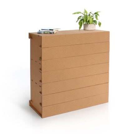 Arredo in cartone - reception ecologica in cartone per fiere e stand "Vago"