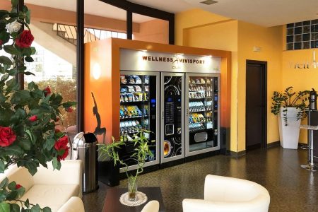 allestimento zona distributori