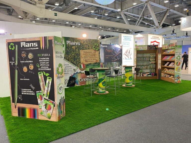 allestimento in cartone per fiere