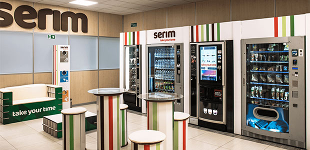 allestimento ecosostenibile per area vending