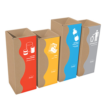 cestini per raccolta differenziata rifiuti