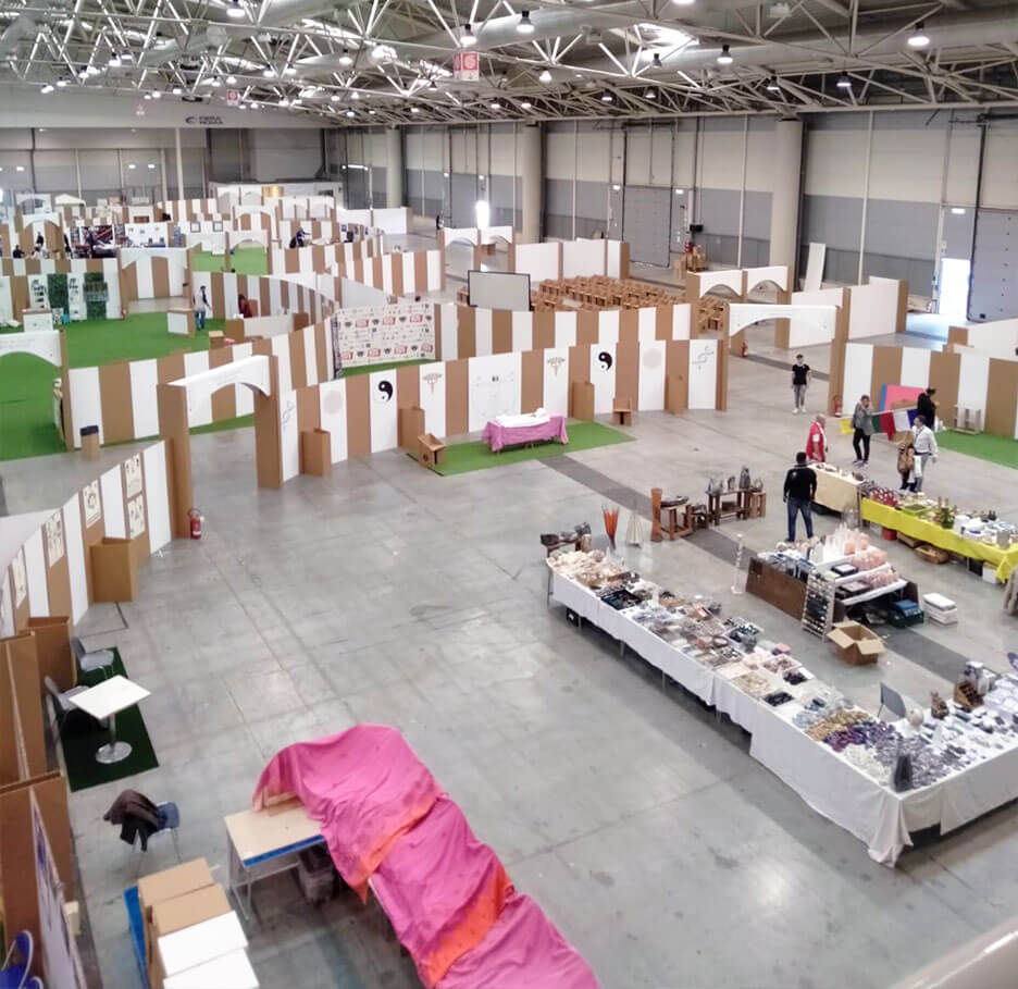 allestimenti in cartone per eventi