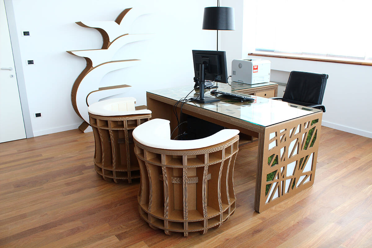 allestimento ecosostenibile per uffici