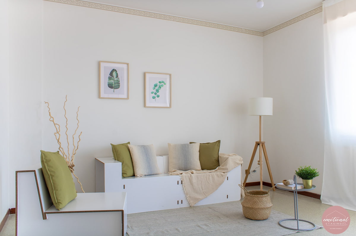 arredo soggiorno per home staging