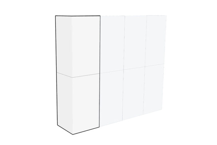 Armadi modulari spiegazione lato